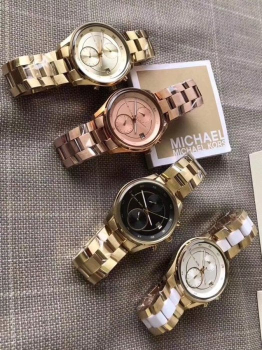 Michael Kors Blair Quartz Black Dial Gold Steel Strap Watch For Women - MK6497 Buy Now By Michael Kors