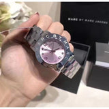 Marc Jacobs Amy Life Pink Dial Silver Steel Strap Watch for Women - MBM3300 Buy Now By Marc Jacobs