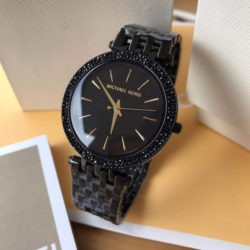 Michael Kors Darci Black Dial Black Steel Strap Watch for Women - MK3337 Buy Now By Michael Kors