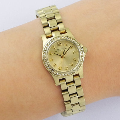 Marc Jacobs Henry Gold Dial Gold Steel Strap Watch for Women - MBM3277 Buy Now By Marc Jacobs