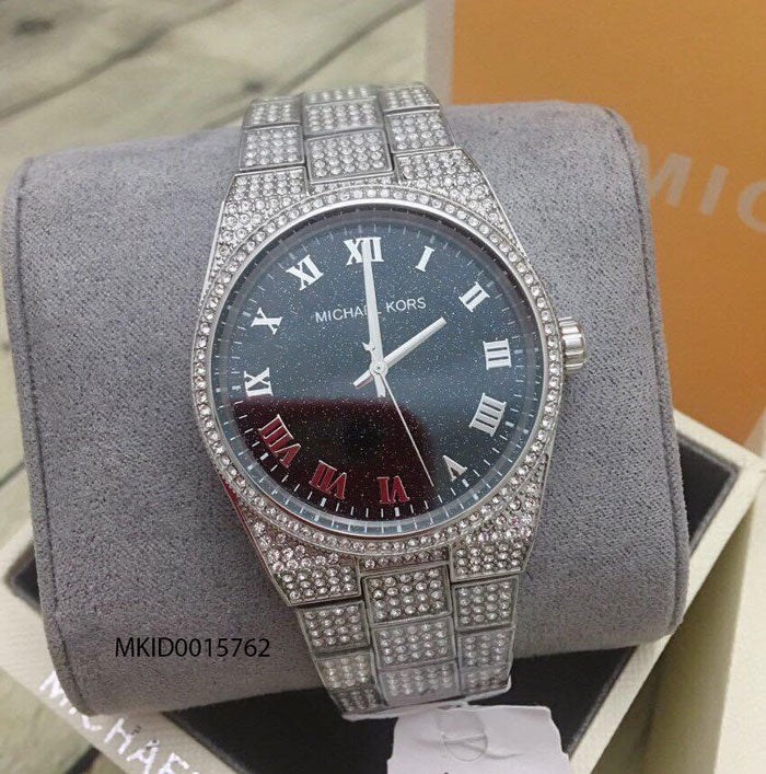 Michael Kors Channing Diamonds Black Dial Silver Steel Strap Watch for Women - MK6089 Buy Now By Michael Kors
