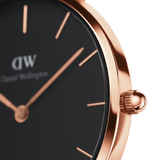 Daniel Wellington Classic Petite Cornwall Black Dial Black NATO Strap Watch For Women - DW00100215 Buy Now By Daniel Wellington