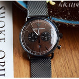 Emporio Armani Aviator Brown Dial Grey Mesh Bracelet Watch For Men - AR11141 Buy Now By Emporio Armani