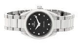 Shop Omega Seamaster Aqua Terra Quartz Diamond Black Dial Silver Steel Strap Watch for Women - 220.10.28.60.51.001 in USA