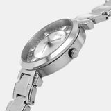 Guess Night Life Clear Silver Dial Silver Steel Strap Watch for Women - GW0470L1 Buy Now By Guess