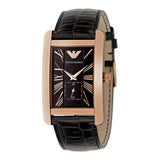 Emporio Armani Classic Black Dial Black Leather Strap Watch For Men - AR0168 Buy Now By Emporio Armani