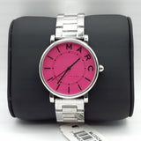 Marc Jacobs Roxy Pink Dial Silver Steel Strap Watch for Women - MJ3528