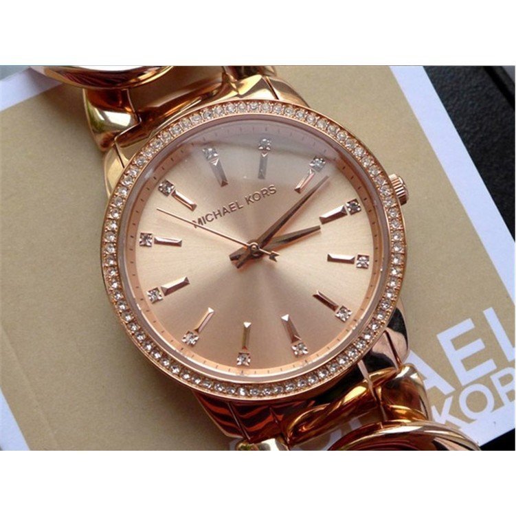 Michael Kors Nini Quartz Crystals Rose Gold Dial Rose Go Watch For Women - MK3236 Buy Now By Michael Kors