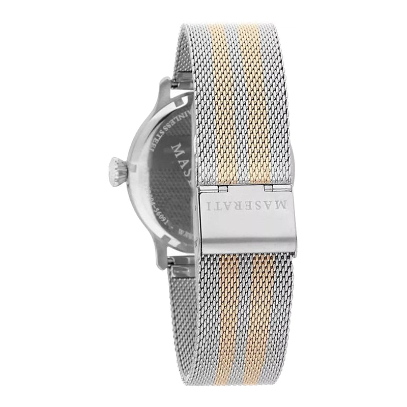 Maserati Epoca Silver Dial Two Tone Mesh Bracelet Watch For Men - R8853118005 Buy Now By Maserati