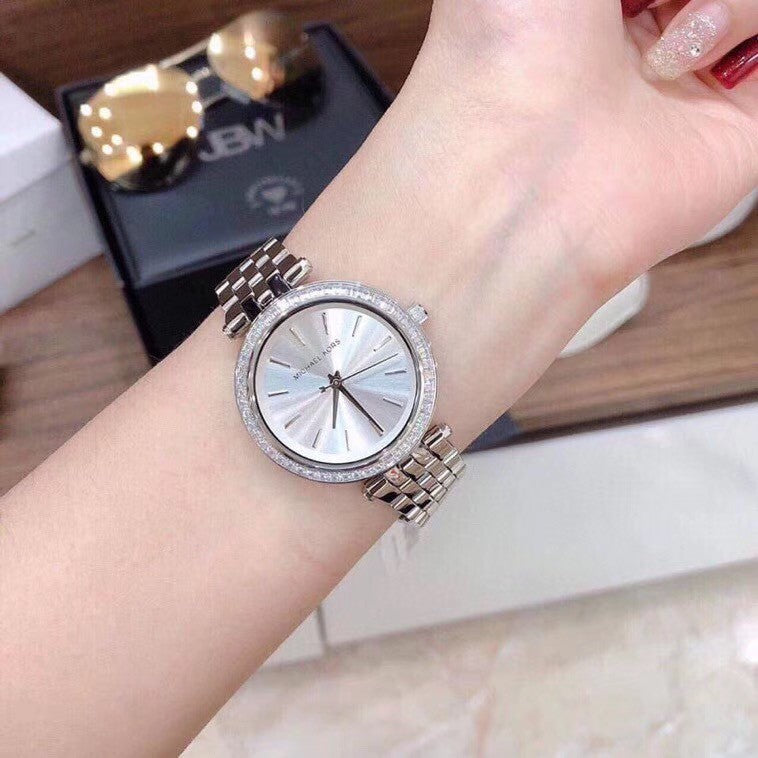 Michael Kors Darci Silver Dial Silver Steel Strap Watch for Women - MK3429 Buy Now By Michael Kors