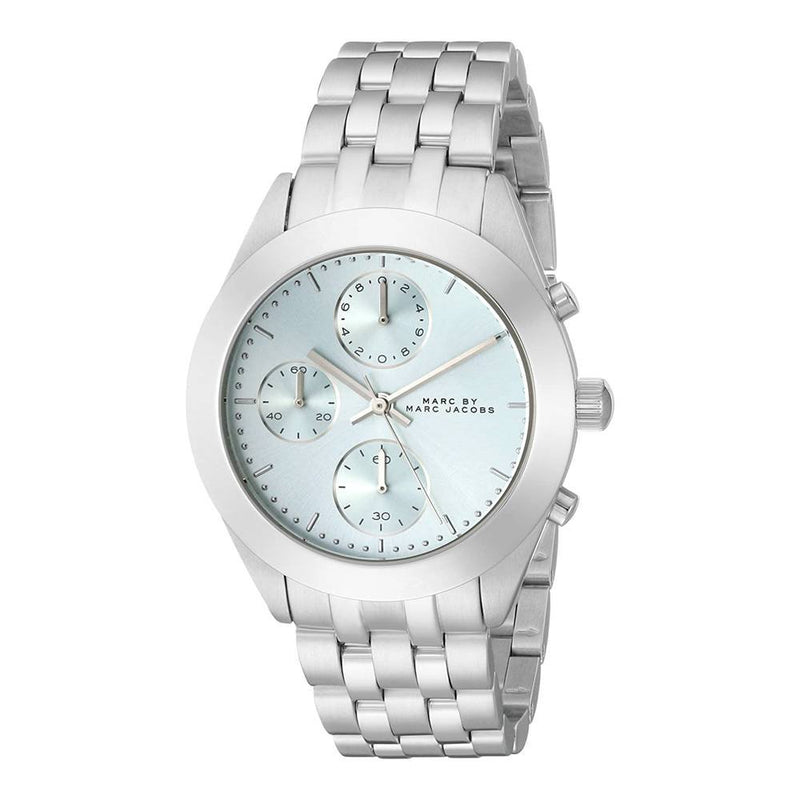 Marc Jacobs Peeker Chronograph Silver Dial Silver Steel Strap Watch for Women - MBM3371 Buy Now By Marc Jacobs