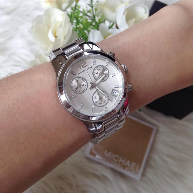 Michael Kors Runway Silver Dial Silver Steel Strap Watch for Women - MK5428 Buy Now By Michael Kors