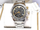 Versace Classic Chronograph Quartz Black Dial Silver Steel Strap Watch For Men - VEV700419 Buy Now By Versace