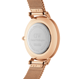 Daniel Wellington Petite Amber Brown Dial Gold Mesh Strap Watch For Women - DW00100476