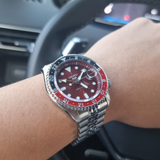 Seiko 5 Sports Thong Sia Limited Edition Red Dial Silver Steel Strap Watch For Men - SSK031K1 Buy Now By Seiko