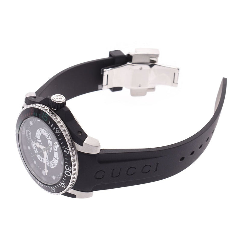 Shop Gucci Dive Feline Black Dial Black Rubber Strap Watch For Men - YA136323 in USA