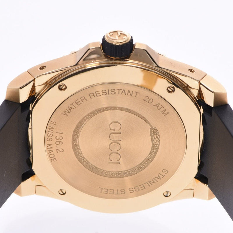Shop Gucci Dive Quartz Black Dial Black Rubber Strap Watch For Men - YA136219 in USA
