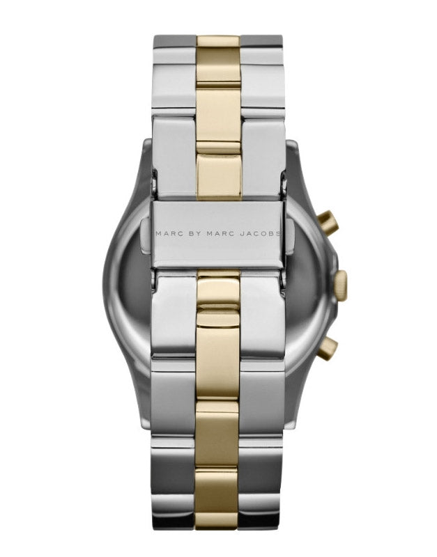 Marc Jacobs Henry Chronograph Silver Dial Two Tone Steel Strap Watch for Women - MBM3197 Buy Now By Marc Jacobs