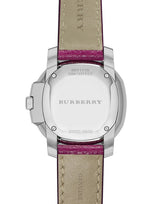 Burberry The Britain Pink Dial Pink Leather Strap Watch for Women - BBY1715 Buy Now By Burberry
