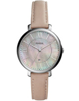 Shop Fossil Jacqueline Blush Mother of Pearl Dial Pink Leather Strap Watch for Women - ES4151 in USA