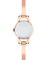Movado Rondiro 22mm Black Dial Rose Gold Steel Strap Watch For Women - 0607065 Buy Now By Movado