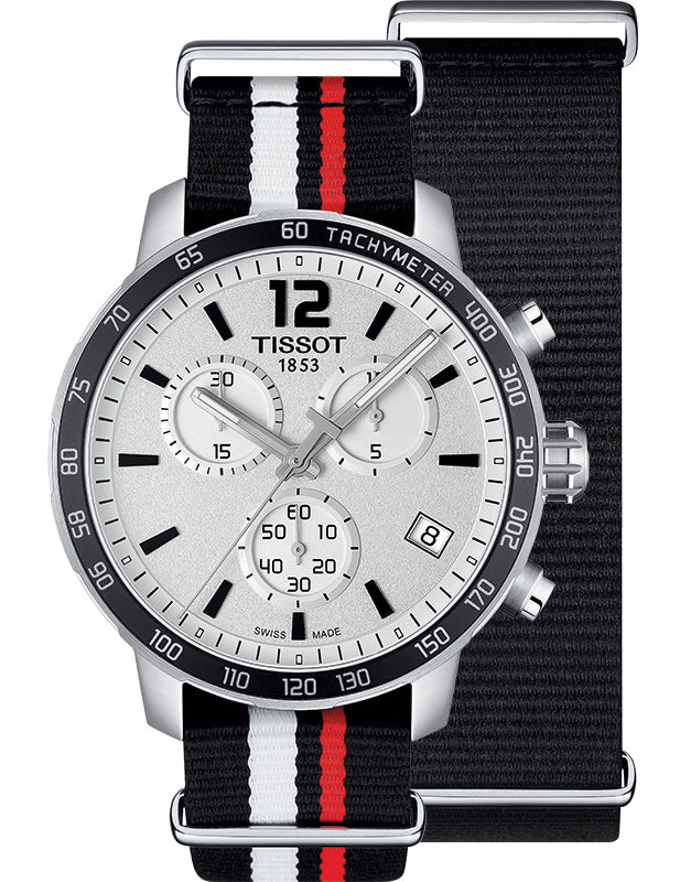 Tissot T Sport Quickster Chronograph NATO Watch For Men - T095.417.17.037.01 Buy Now By Tissot