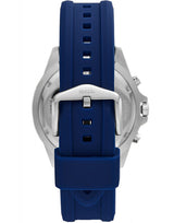 Fossil Garrett Chronograph Blue Dial Blue Rubber Strap Watch for Men - FS5709 Buy Now By Fossil