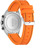 Hugo Boss Energy Chronograph Black Dial Orange Rubber Strap Watch For Men - 1513970