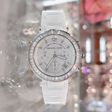 Michael Kors Parker White Dial White Leather Strap Watch for Women - MK5848 Buy Now By Michael Kors