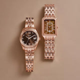 Fossil Raquel Three Hand Date Brown Dial Rose Gold Steel Strap Watch For Women - ES5323 Buy Now By Fossil