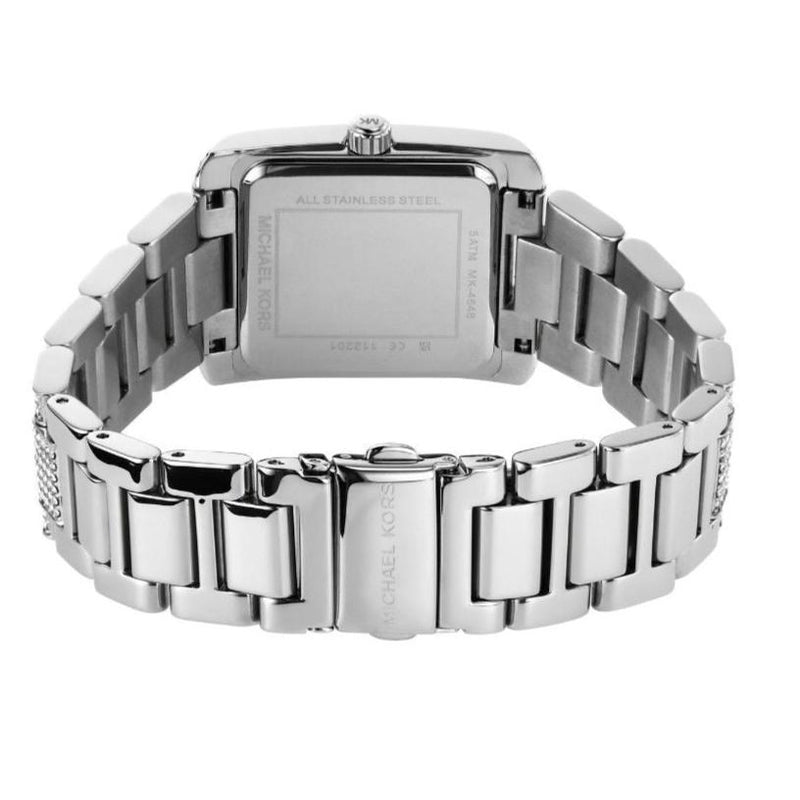 Michael Kors Emery Analog Crystals Silver Dial Silver Steel Strap Watch for Women - MK4648 Buy Now By Michael Kors