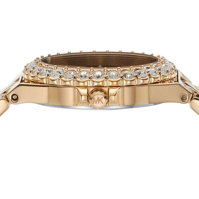 Michael Kors Lennox Quartz Green Dial Gold Steel Strap Watch For Women - MK7395 Buy Now By Michael Kors