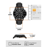 Michael Kors Everest Chronograph Black Dial Black Leather Strap Watch For Men - MK9053 Buy Now By Michael Kors