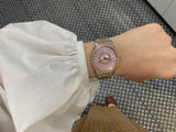 Michael Kors Layton Three Hand Pink Dial Two Tone Steel Strap Watch For Women - MK6894 Buy Now By Michael Kors