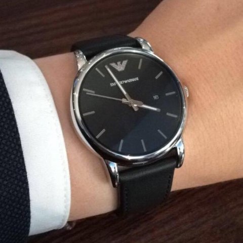 Emporio Armani Classic Quartz Black Dial Black Leather Strap Watch For Men - AR1692 Buy Now By Emporio Armani