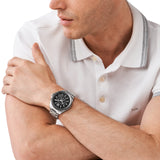 Michael Kors Brecken Chronograph Black Dial Black Leather Strap Watch For Men - MK8850 Buy Now By Michael Kors