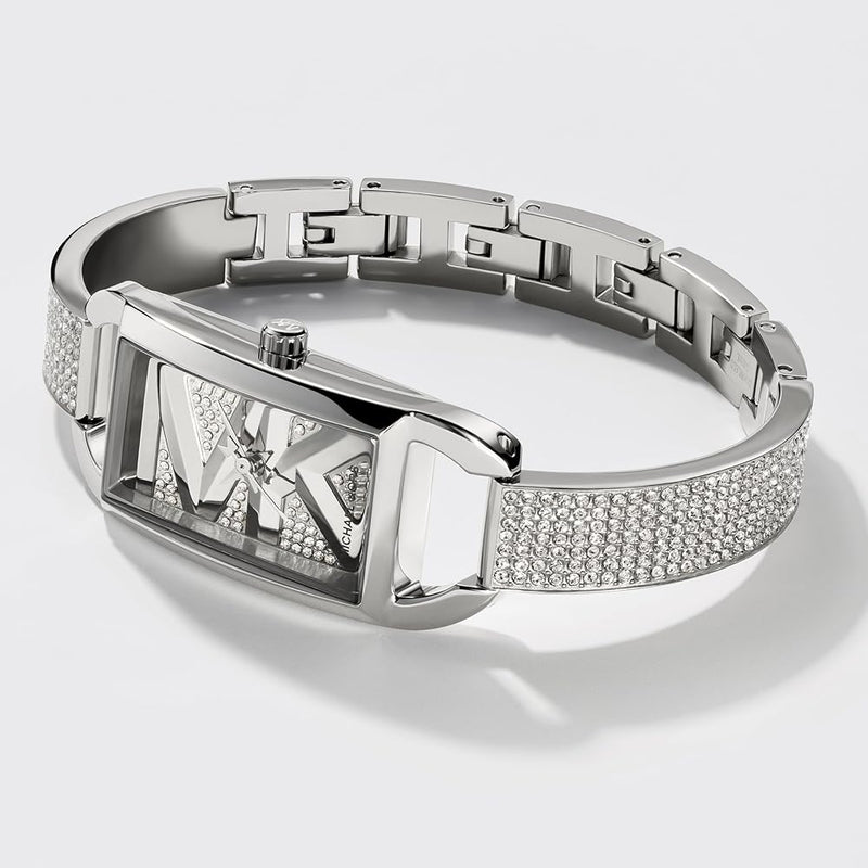 Shop Michael Kors Empire Three-Hand Silver Dial Silver Steel Strap Watch for Women - MK4841 in USA