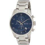 Shop Hugo Boss Skymaster Blue Dial Silver Steel Strap Watch for Men - 1513784 in USA