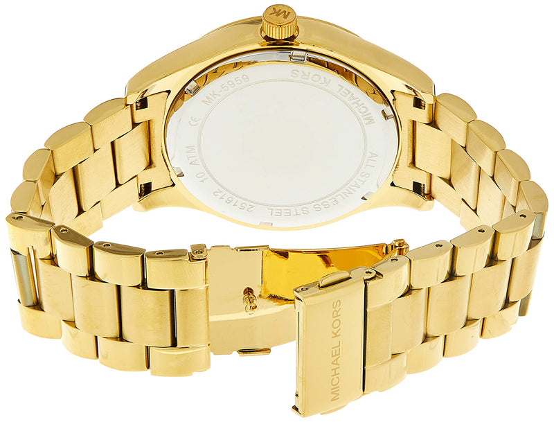 Michael Kors Layton Chronograph Gold Dial Gold Steel Strap Watch for Women - MK5959 Buy Now By Michael Kors