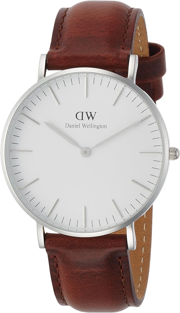 Daniel Wellington St Mawes White Dial Brown Leather Strap Watch For Men - DW00100052 Buy Now By Daniel Wellington