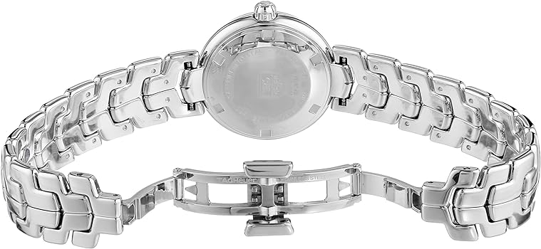 Shop Tag Heuer Link Diamonds Mother of Pearl Dial Silver Steel Strap Watch for Women - WAT1411.BA0954 in USA