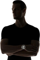 Hugo Boss Aeroliner Chronograph Black Dial Black Leather Strap Watch For Men - 1513086 Buy Now By Hugo Boss