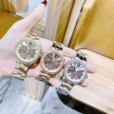 Michael Kors Bryn Pavé Quartz Gold Dial Gold Steel Strap Watch For Women - MK7199 Buy Now By Michael Kors