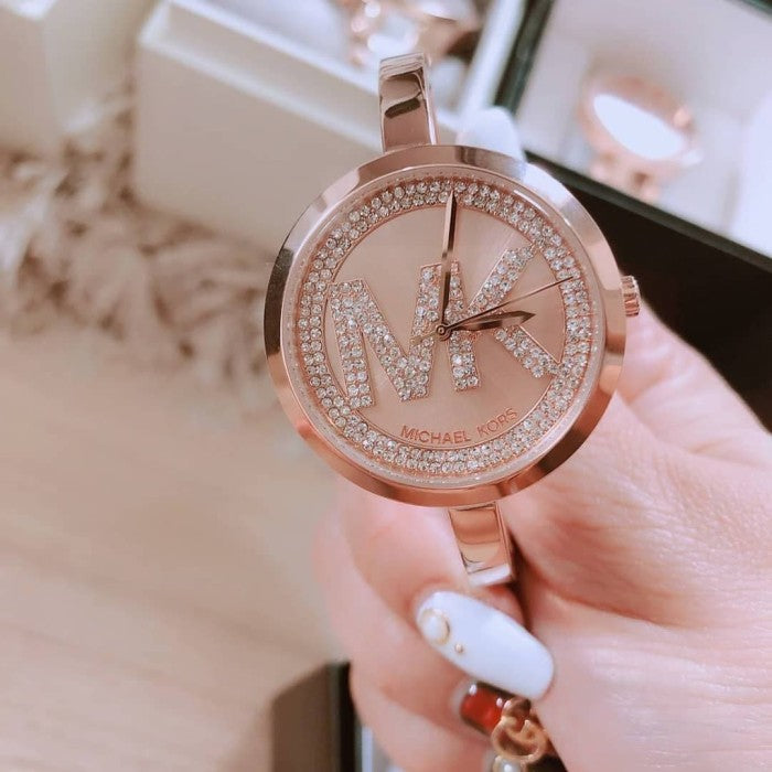 Michael Kors Blakley Crystals Rose Gold Dial Rose Gold Steel Strap Watch for Women - MK3631 Buy Now By Michael Kors