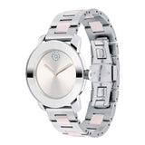 Shop Movado Bold Silver Dial Two Tone Steel Strap Watch for Women - 3600702 in USA