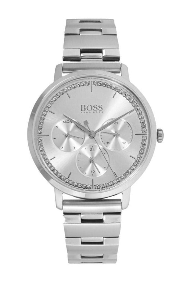 Shop Hugo Boss Prima Silver Dial Silver Steel Strap Watch for Women - 1502570 in USA