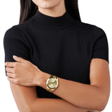 Michael Kors Slim Runway Gold Dial Gold Stainless Steel Strap Watch for Women - MK3179 Buy Now By Michael Kors