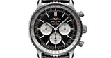 Shop Breitling Navitimer B01 Chronograph 46 Black Dial Black Leather Strap Watch for Men - AB0137211B1P1 in USA
