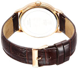 Guess Wafer Quartz Beige Dial Brown Leather Strap Watch For Men - W0496G1 Buy Now By Guess