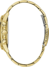 Guess Horizon Chronograph Black Dial Gold Steel Strap Watch For Men - W0379G4 Buy Now By Guess